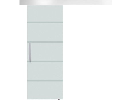 Porta de Correr HOMCOM E7-0001 Traslúcido (205 x 90 cm)