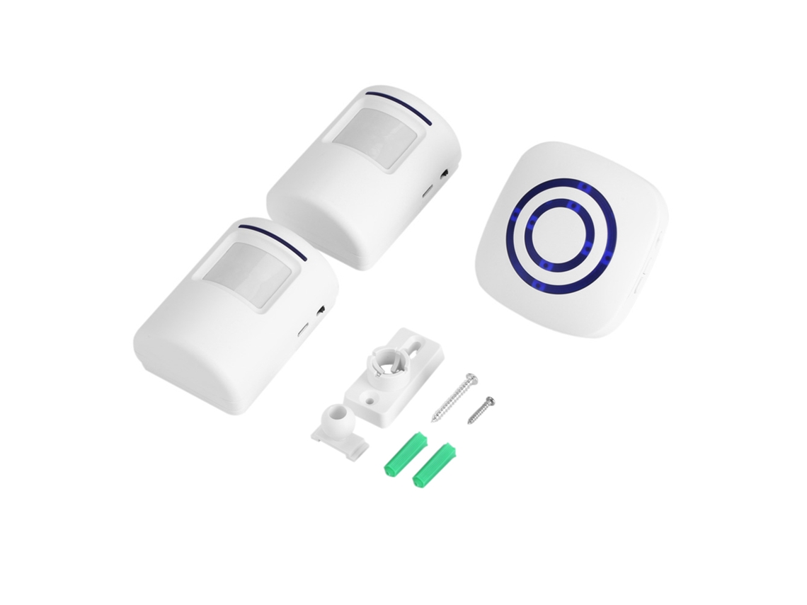 Campainha De Indução Com Divisão De Plug-in (2 Transmissores Para 1 Receptor, Adaptação De Ampla Faixa De Tensão)