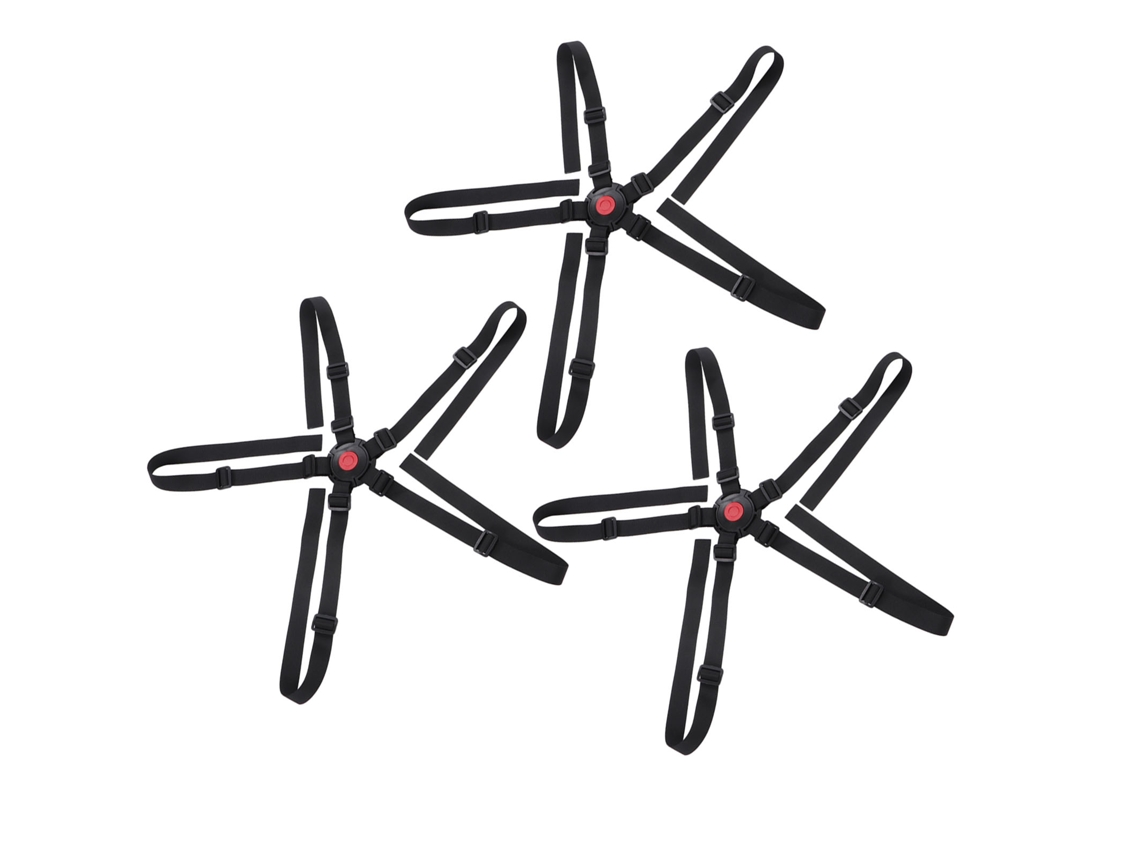Mali cinto de Segurança para Cadeira Alta Universal Ajustável de 5 Pontos Nylon Preto roxo