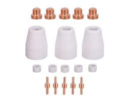 18 Peças Consumíveis Para Cortadora De Plasma Leve Portátil Para Cut-40 Cut-50 Lgk-40 Bocal Acessórios