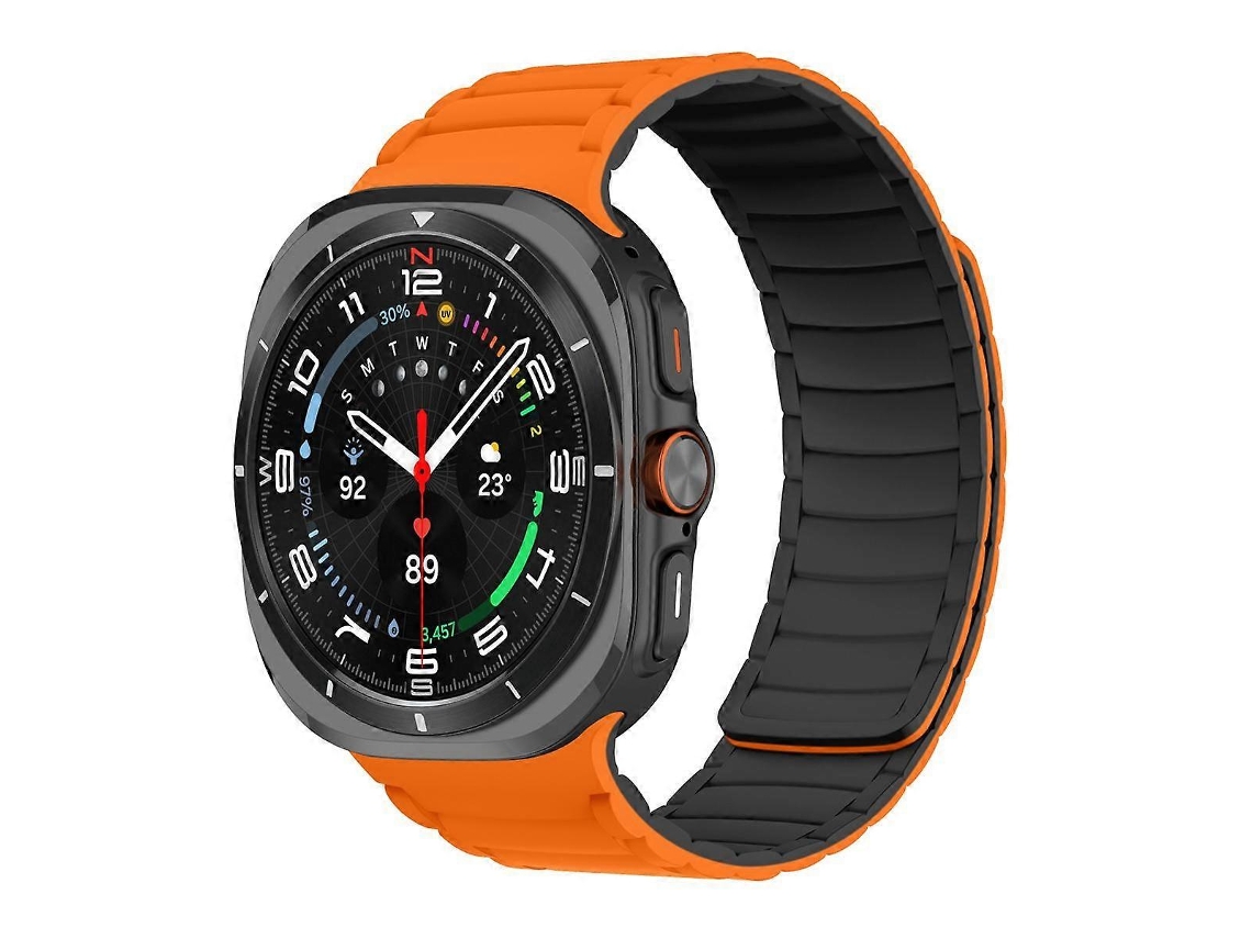 Lurelia Pulseira Esportiva Magnética De Silicone, Compatível Com Samsung Galaxy Watch Ultra 47 Mm