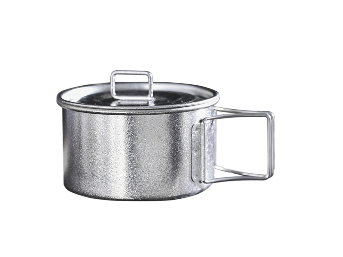 Taça de Camping Leve com Tampa e Alça Plegável