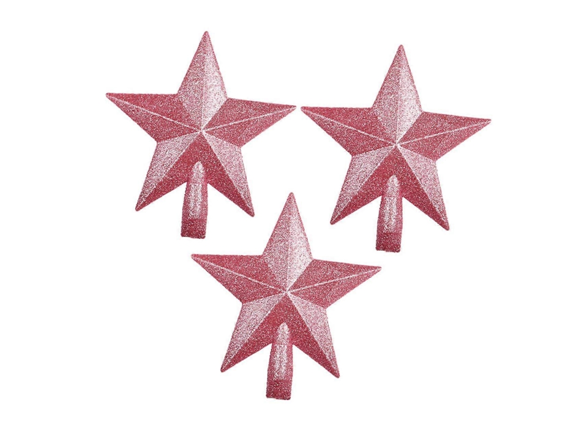 Topo De Árvore De Natal Com Estrela Brilhante, Mini Enfeite Decorativo Para Árvore De Natal, Decoração Festiva, Estrela Olysi Shop