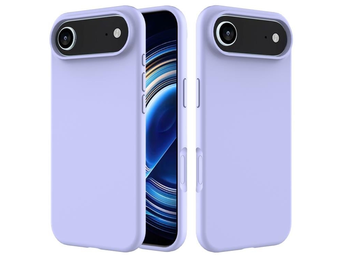 Capa De Silicone Para Iphone Air - Cor Sólida - Roxa