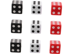 Conjunto De 9 Botões De Controle De Volume Em Formato De Dado, Feitos