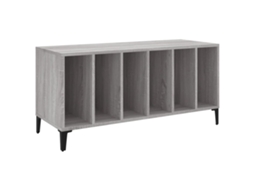Armário para Discos MAISON EXCLUSIVE em Derivados de Madeira Cinzento Sonoma (100x38x48 cm)