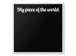 Magnetic Glass Board My Piece Of The World For The Hall Espelharte (50x50 Cm)