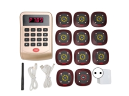 Sistema De Pager Para Restaurante 3 Modos Sistema De Paging Sem Fio Com 10 Pagers Plugue Eu
