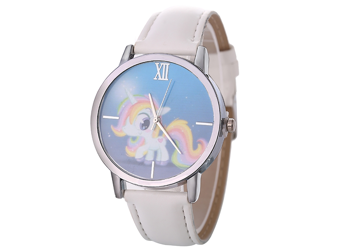 Reloj De Pulsera Analógico De Cuarzo Unisex Con Dial Redondo Blanco Zhoulianfa