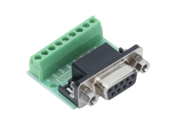 Laxiscreed Adaptador Board Db9 Fêmea Para Rs232 E Rs485 Com Encaixe De Parafuso De 9 Polos