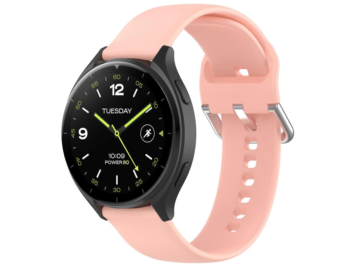 Pulseira De Silicone Com Fivela Metálica Prateada Sólida, Tamanho: G