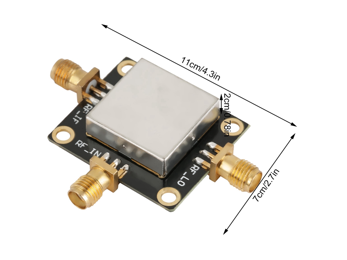 Misturador passivo Ade 25 para conversão de frequência RF com alta linearidade e baixo ruído (5-2500 MHz)