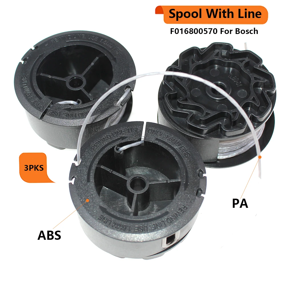 Carretel de Fio para Aparador de Grama AQUAFORGE, compatível com Bosch Universal Grasscut 18/universal Grasscut 18 26