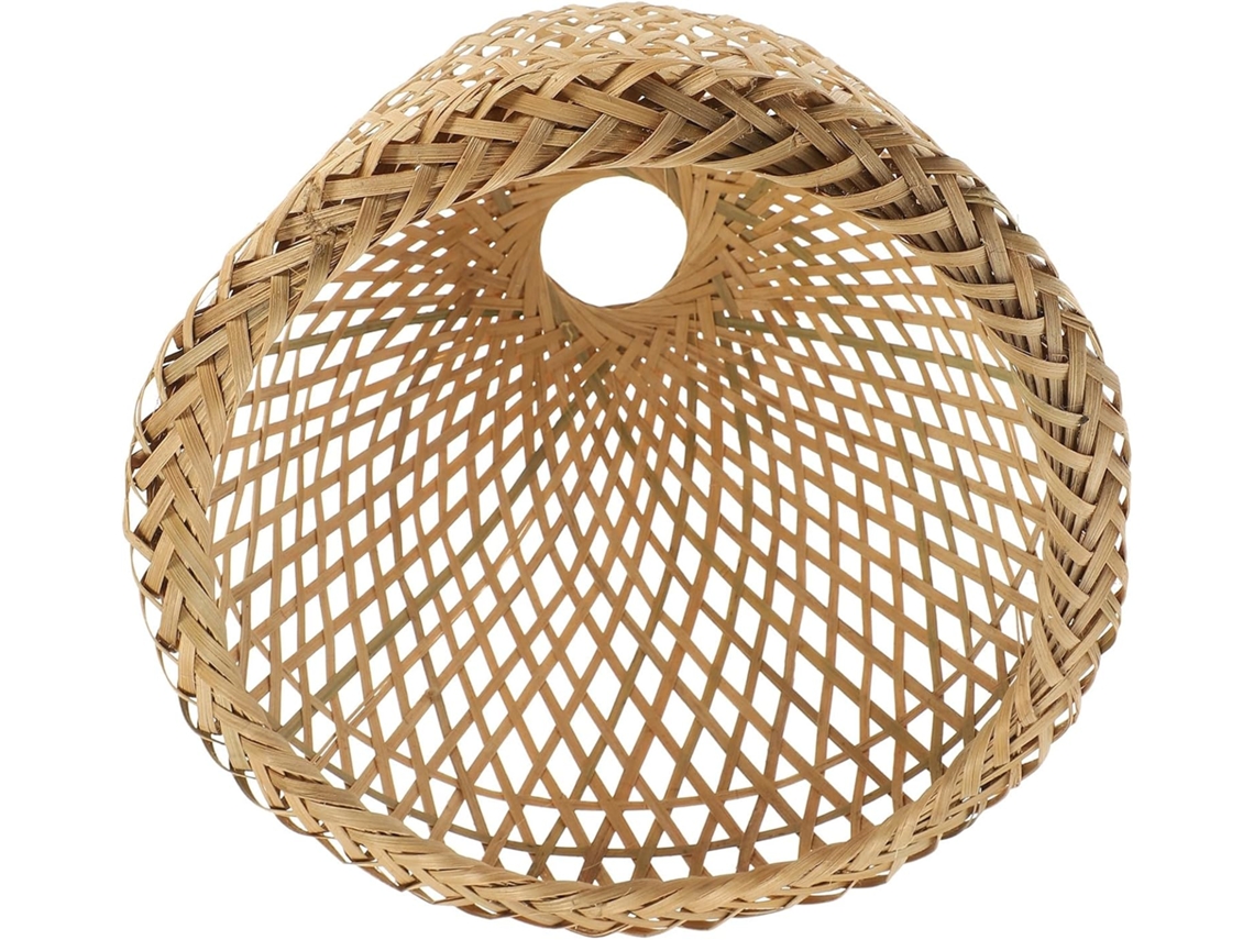 Luminária De Teto Suspensa Em Bambu Natural, Design Chinês Contemporâneo, Resistente E Fácil De Instalar.