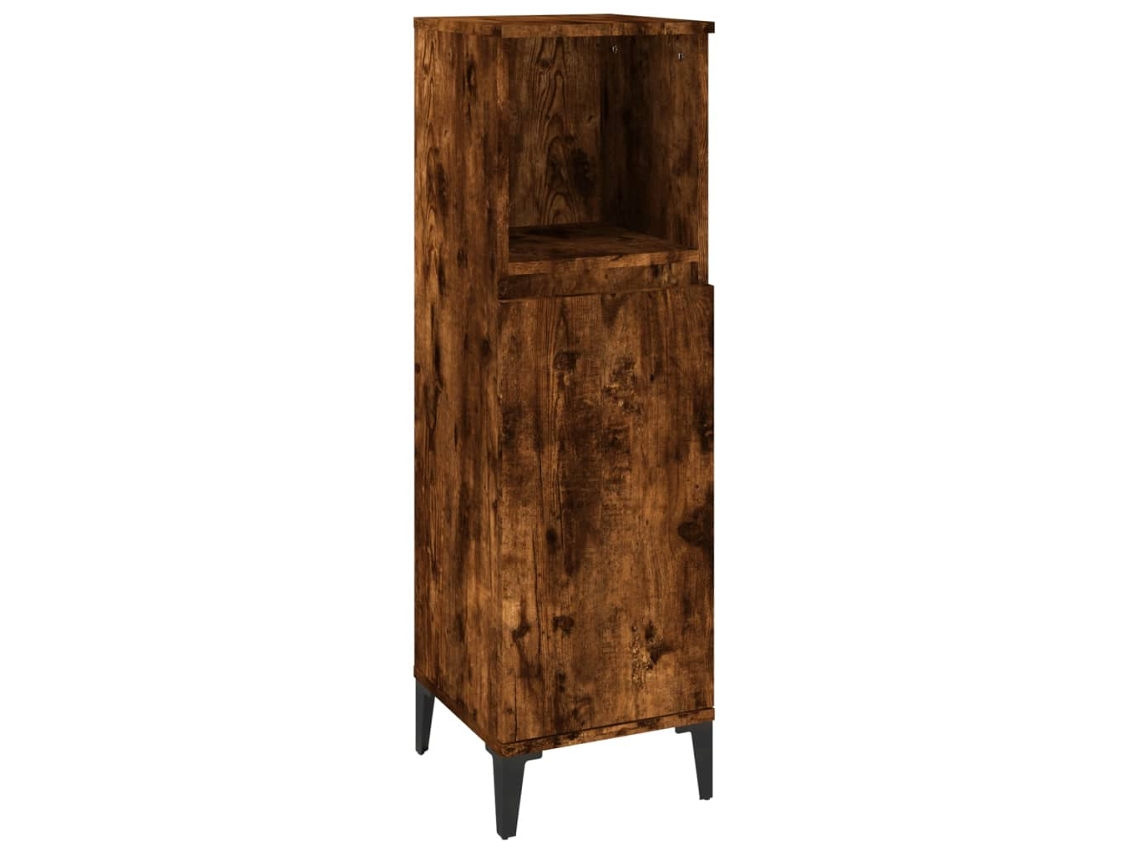 Armário de Wc Derivados de Madeira Carvalho Fumado MAISON EXCLUSIVE (30x30x100 cm)