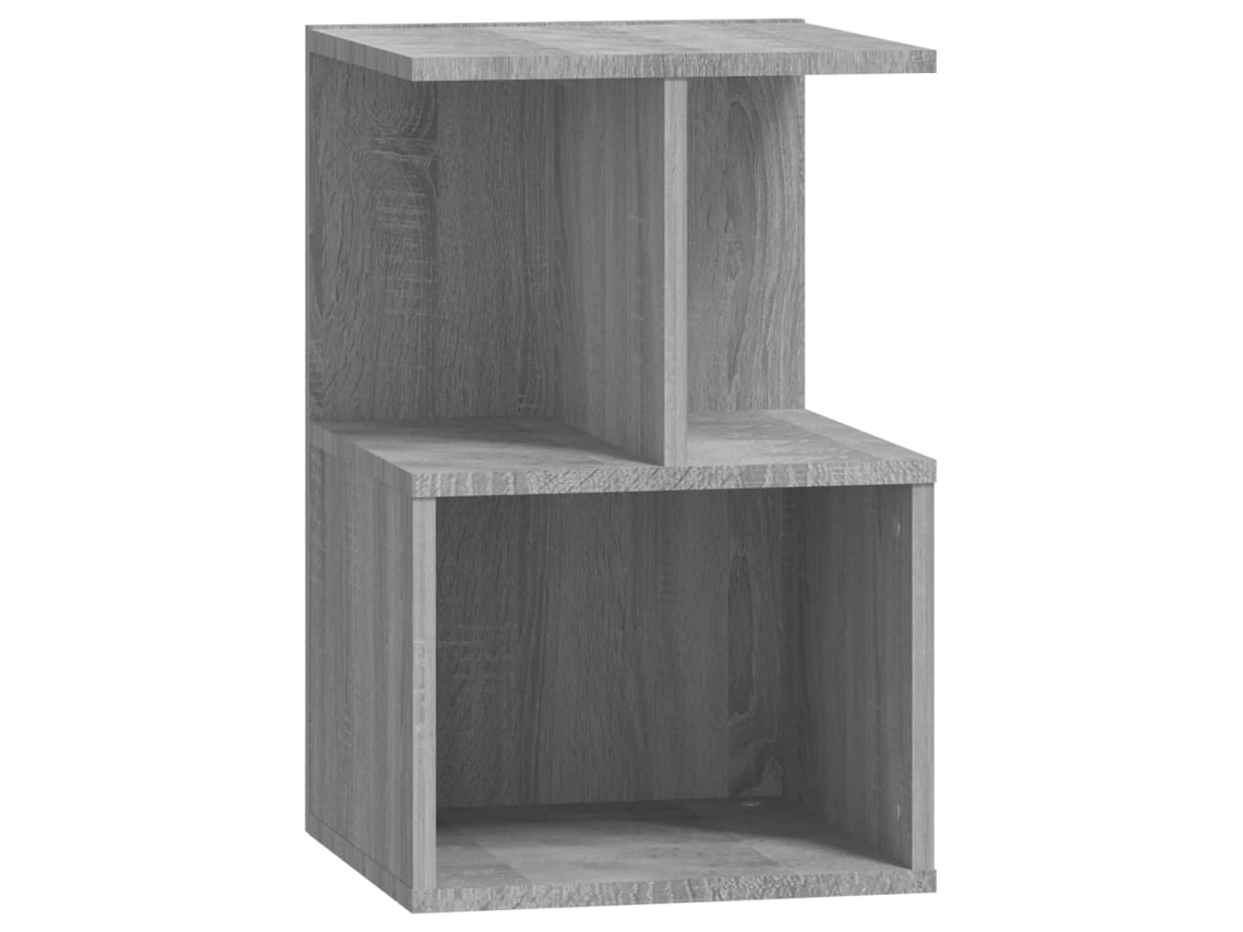 Bedside Cabinet, Bedside Cabinets Vidaxl Cinzeto Madeira Processada (n/a)