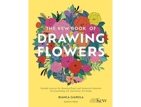 Livro The Kew Book of Drawing Flowers de Bianca Giarola (Inglês)