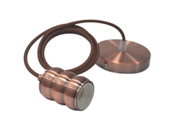 Suspensão a Cabo 1M Gauss Copper E27 Ip20 Max 60W HOROZ ELECTRIC