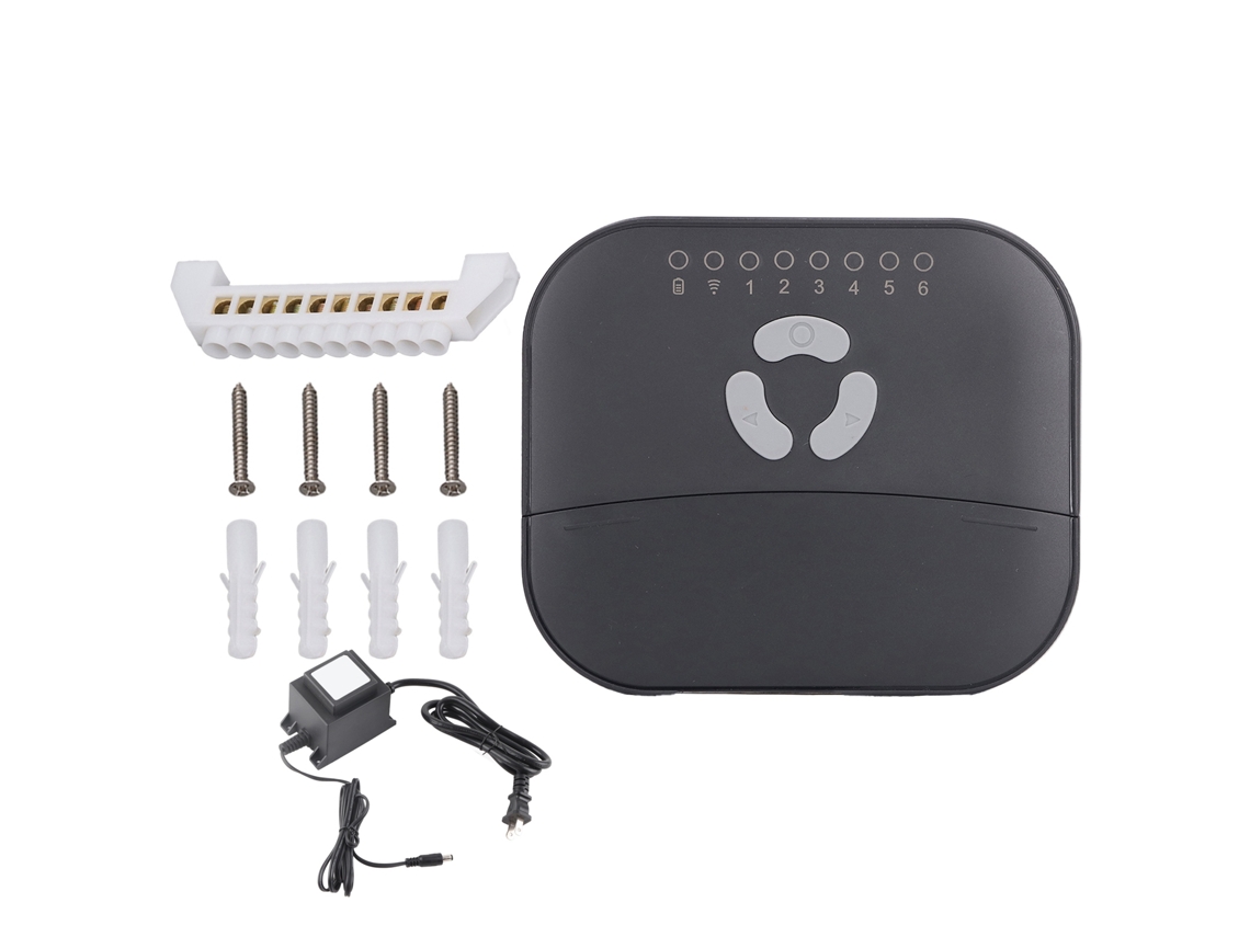 Controlador Inteligente De Riego 6 Válvulas App Wifi 2.4g Previsão Do Tempo 24v