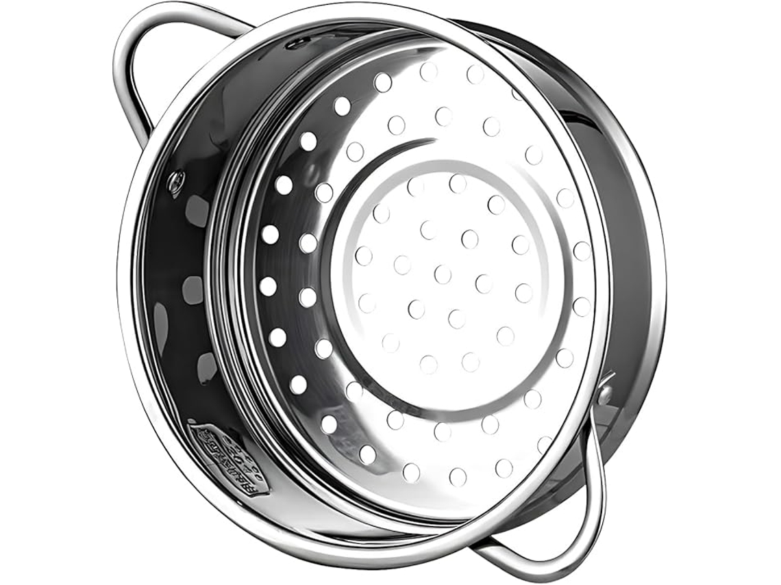 Cesto Vapor Aco Inox 304 com Alcas Resistentes Calor, Legumes, Diametro 20cm ZYBLSSBB