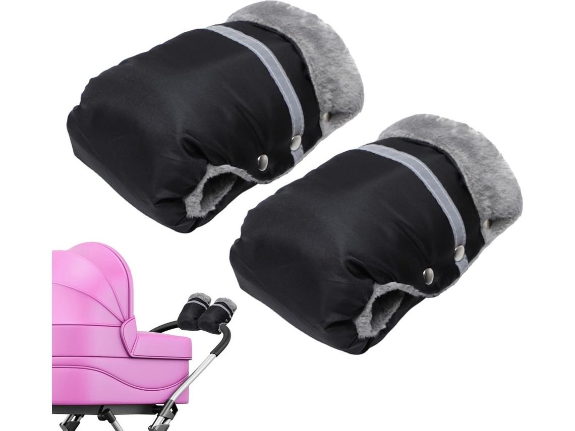 Luvas Aquecedoras para Carrinho de Bebê, 1 Par, Preto AQUAFORGE
