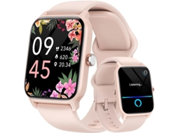 Smartwatch com Alexa, tela HD de 1,8", chamadas Bluetooth e monitoramento de saúde. Bestvite