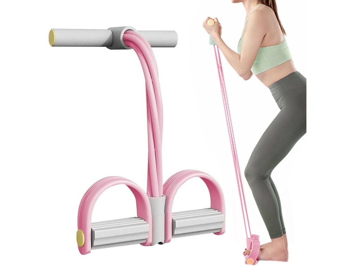 Aparelho Para Exercícios Abdominais - 6 Tubos Com Alça E Pedal Multifuncional De Perna Condicionamento Físico, Perda Peso, Ioga-aquaforge