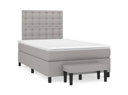 Box Spring Bed, Box Spring Beds Vidaxl Cinzeto Tecido (120 X 200 Cm)