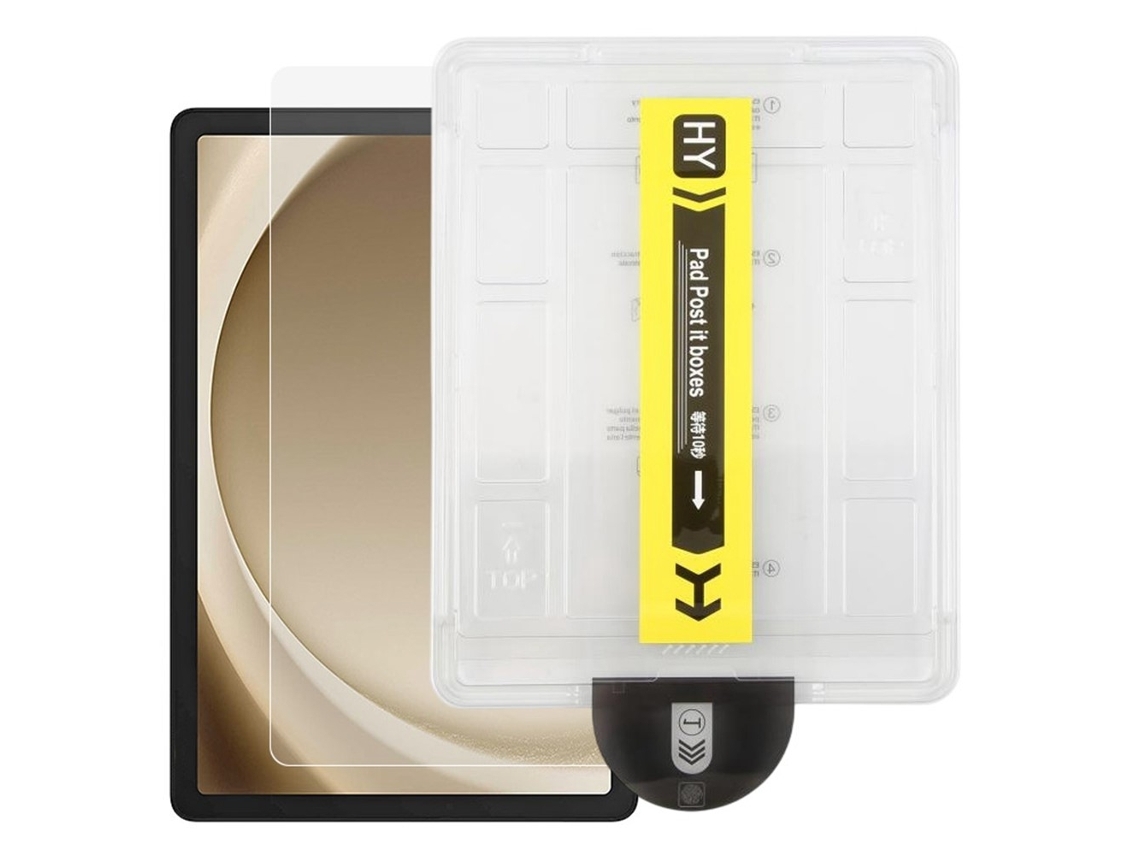 Película De Vidro Temperado Para Samsung Galaxy Tab A9+ Com Moldura Transparente
