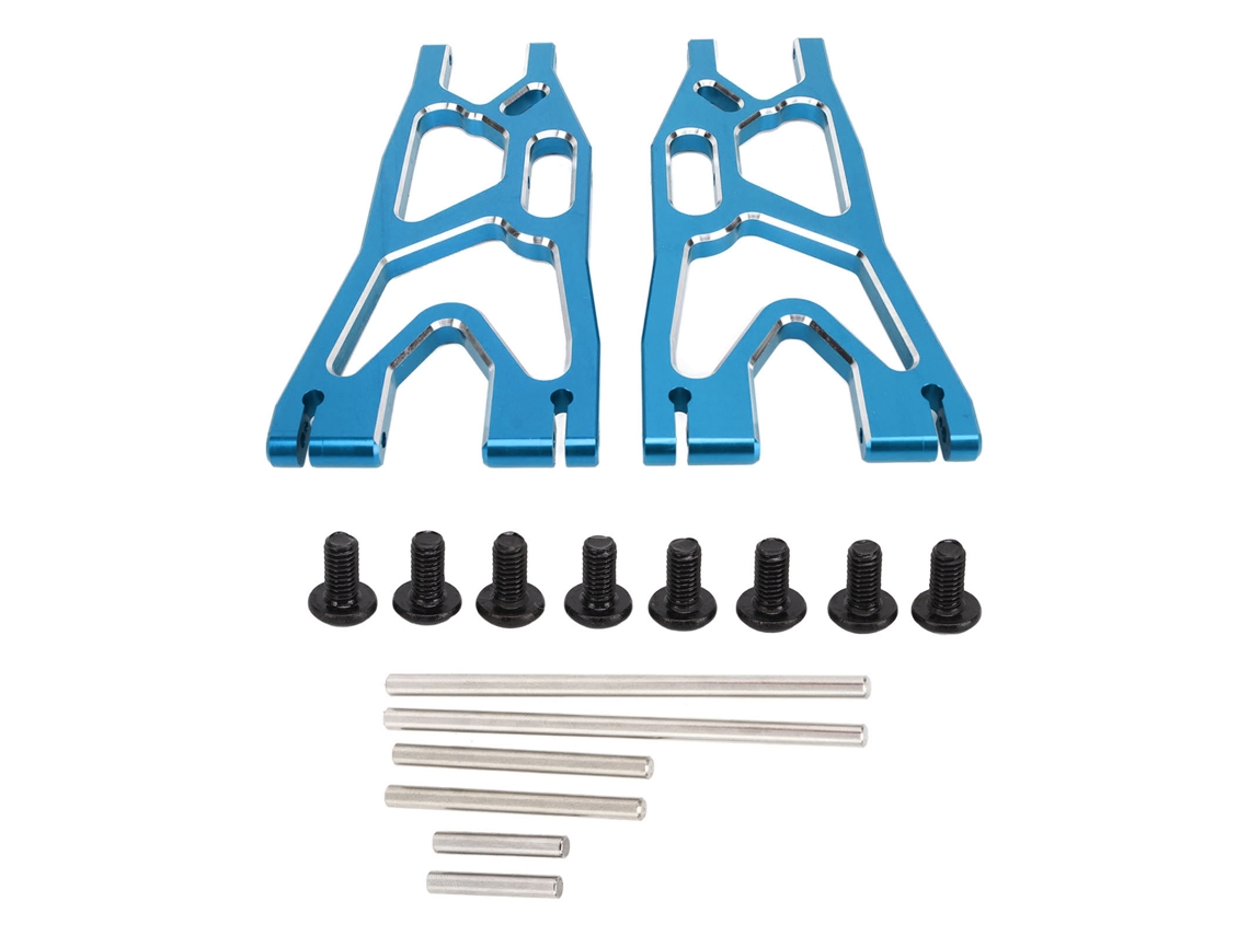 Braço De Suspensão Inferior Dianteiro E Traseiro De Alumínio Para Carro Rc Traxxas X Maxx 1/5 Azul