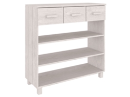 Console Table, Console Tables Vidaxl Branco Madeira De Pinho (n/a)