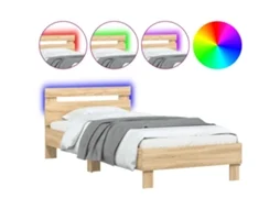 Bed Frame, Bed Frames Vidaxl Marrom Madeira Processada (90 X 190 Cm)