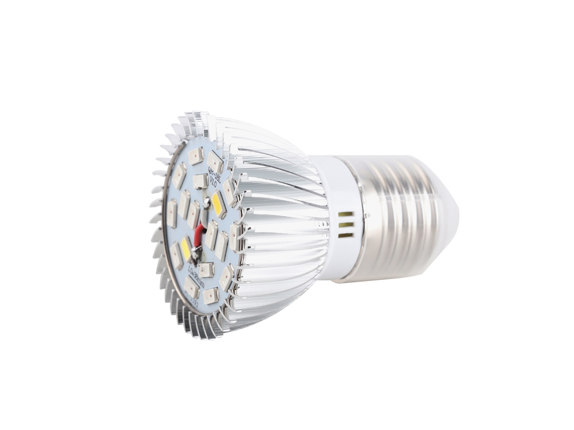Lâmpada E27 de espectro completo com 18 LEDs para suculentas e mudas | S/MARCA