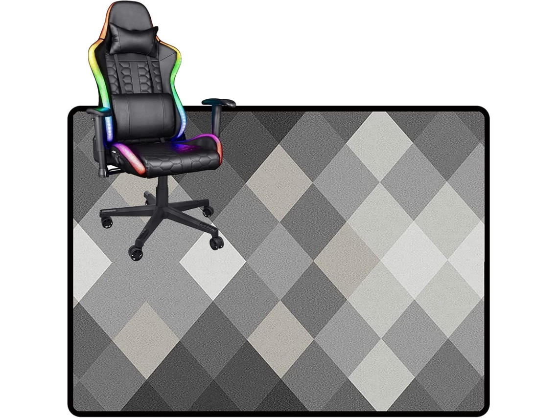Tapete Cadeira Escritório Piso Gamer Antiderrapante Madeira Computador Gamer, Madeira, Protetores