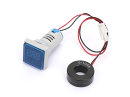 Indicador Digital De Corrente Ac Com Led 22mm 0-100a Ac220v Azul