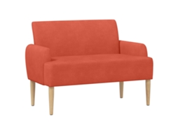 Conjunto 1 Sofá Para Dois Vidaxl Laranja Cordão (116 X 67 X 81 Cm)