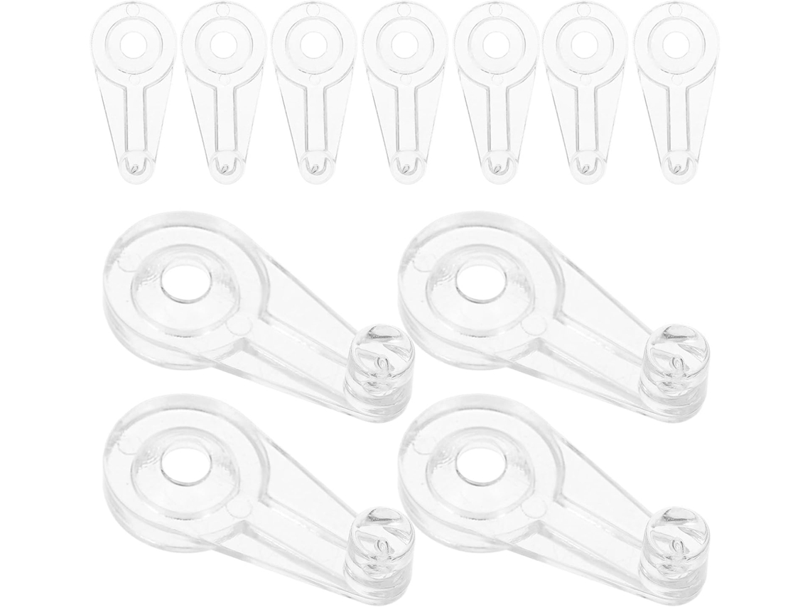 50 Presilhas De Fixação Em Acrílico Para Portas Vidro 4-5mm Com Parafu