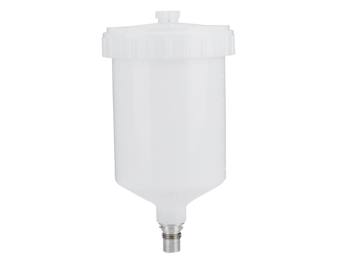Recipiente para pulverizador de tinta de 600 ml, com alta capacidade de 600 ml e compatível para uso como peça de reposição.