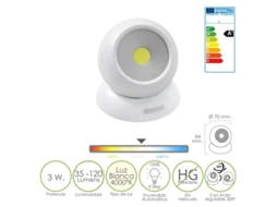 Esfera De Lanterna Led Magnética 35-120 Lumens Com 3 Pilhas Aaa (Não Incluídas)