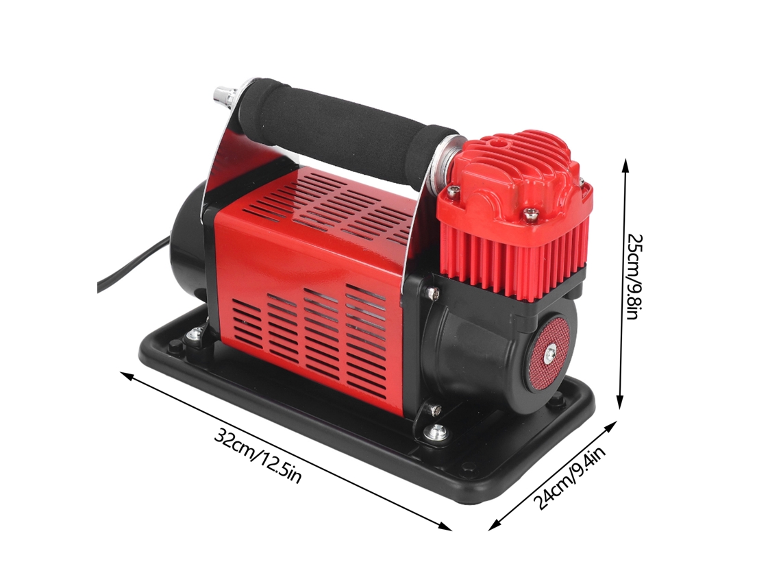 Laxiscreed Tira De Inflar Pesada Com Dois Cilindros E Ligações 12v 400w Para Uso Portátil