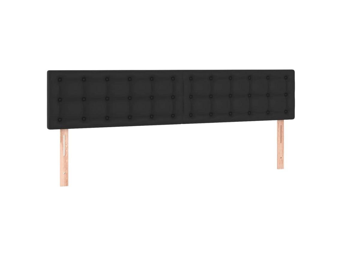 Headboard, Headboards Vidaxl Preto Couro Artificial (200 Cm)