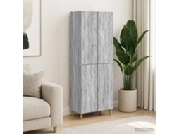 Vidaxl Conjunto De Gabinete 2 Pcs Sonoma Cinzento Derivados De Madeira