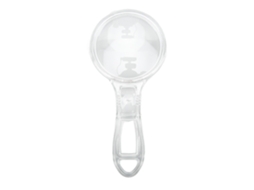 Lupa Mini Transparente Compacta Portátil Duradera Visível Para Leitura Interior Exterior Crianças