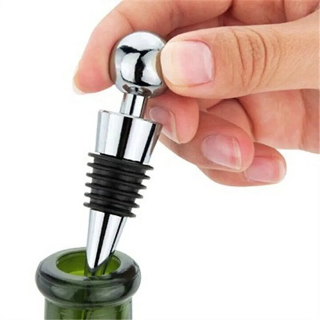 Rolha de Vinho Tinto, Rolha de Aço Inoxidável com Silicone BRILVIBERA