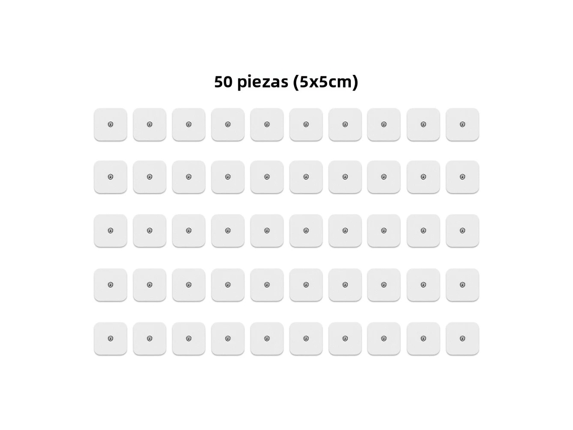 (50 Unidades, 5x5cm) Adesivos De Estimulação Muscular Ems Para Massagem.