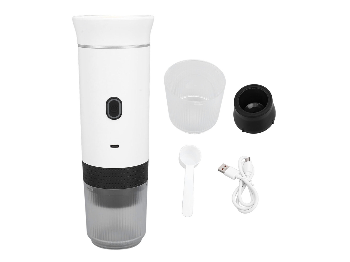 Laxiscreed Máquina De Café Expresso Portátil Automática Para Cápsulas, Uso Em Carro E Casa, Branca