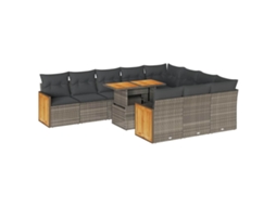 Garden Sofa Set, Garden Sofa Sets Vidaxl Cinzeto Rattan / Vime (n/a)