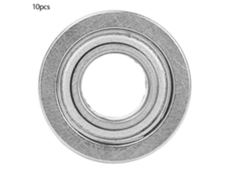 10 Peças Rolamentos De Bola Mf105zz De Aço Ranhura Profunda Duplo Selado 5*10*4mm
