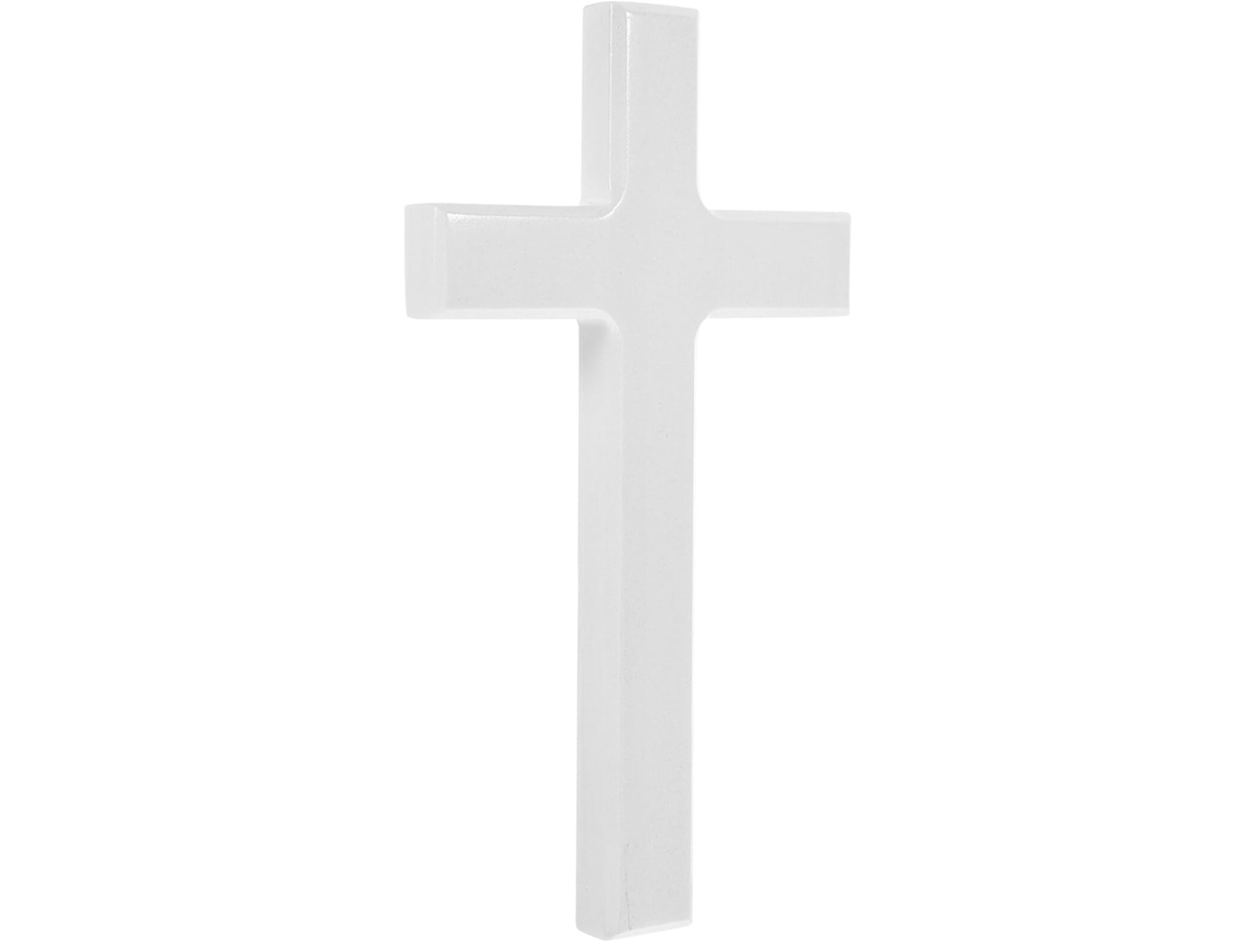 Parede Madeira Branca 21 Ornamento Religioso Decorativo Escritório Quarto Decoração Cristã Interna Cruz Cm GOKOCO