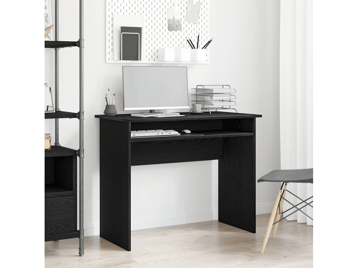 Vidaxl Mesa Em Carvalho Preto, 90x50x74 Cm, Madeira Engenheirada